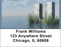 Letter U In The Sea Address Labels | LBQBK-54