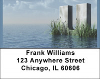 Letter U In The Sea Address Labels | LBQBK-54