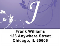 Purple Prosperity -J Address Labels | LBQBK-90