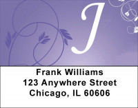 Purple Prosperity -J Address Labels | LBQBK-90