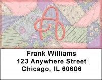 Shabby Chic Monograms - A Address Labels | LBQBL-60
