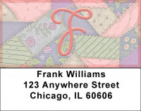 Shabby Chic Monograms - F Address Labels | LBQBL-65