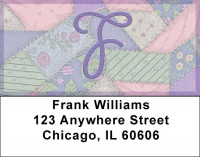 Shabby Chic Monograms - F Address Labels | LBQBL-65