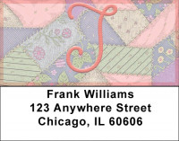 Shabby Chic Monograms - J Address Labels | LBQBL-69