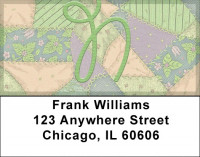 Shabby Chic Monograms - N Address Labels | LBQBL-73