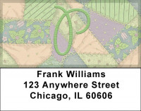 Shabby Chic Monograms - P Address Labels | LBQBL-75