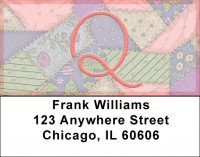 Shabby Chic Monograms - Q Address Labels | LBQBL-76
