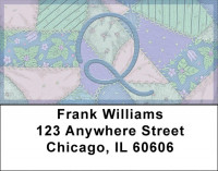 Shabby Chic Monograms - Q Address Labels | LBQBL-76