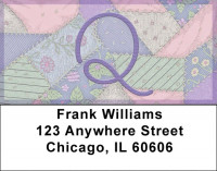 Shabby Chic Monograms - Q Address Labels | LBQBL-76
