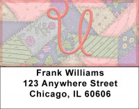 Shabby Chic Monograms - U Address Labels | LBQBL-80