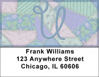 Shabby Chic Monograms - U Address Labels | LBQBL-80