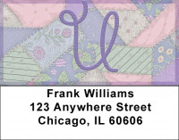 Shabby Chic Monograms - U Address Labels | LBQBL-80