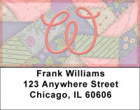 Shabby Chic Monograms - W Address Labels | LBQBL-82