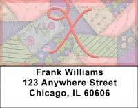 Shabby Chic Monograms - X Address Labels | LBQBL-83