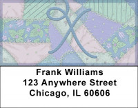 Shabby Chic Monograms - X Address Labels | LBQBL-83