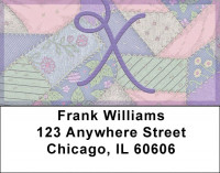 Shabby Chic Monograms - X Address Labels | LBQBL-83