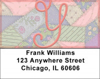 Shabby Chic Monograms - Y Address Labels | LBQBL-84