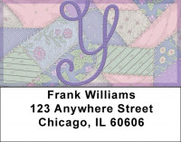 Shabby Chic Monograms - Y Address Labels | LBQBL-84