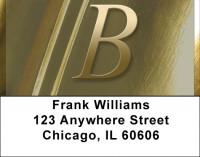 Solid Gold Monograms - B Address Labels | LBQBL-87