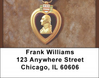 Purple Heart Address Labels | LBQBM-24