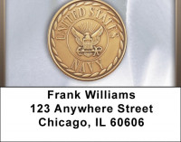 Navy Emblem Address Labels | LBQBM-27