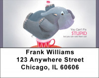 Elephant Tea Party Address Labels | LBQBM-29