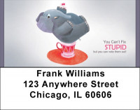 Elephant Tea Party Address Labels | LBQBM-29