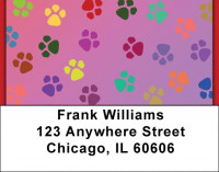 Puppy Paws Address Labels | LBQBM-62