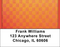 Checkered And Colorful Address Labels | LBQBM-70