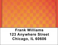 Checkered And Colorful Address Labels | LBQBM-70