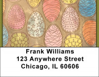 Ornate Egg Art Address Labels | LBQBM-97