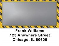 Colorful Diamondplate Address Labels | LBQBN-08