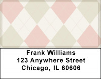 Awesome Argyle Address Labels | LBQBN-09