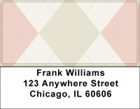 Awesome Argyle Address Labels | LBQBN-09