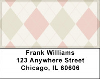 Awesome Argyle Address Labels | LBQBN-09