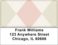 Awesome Argyle Address Labels | LBQBN-09