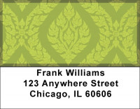 Rich Colorful Damask Address Labels | LBQBN-18