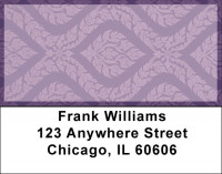Rich Colorful Damask Address Labels | LBQBN-18