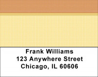 Yellow Gingham Address Labels | LBQBN-22