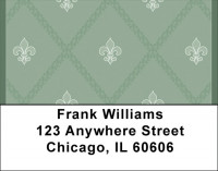 Fleur de Lis Pattern Address Labels | LBQBN-23