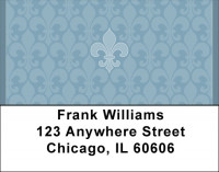 Fleur de Lis Pattern Address Labels | LBQBN-23