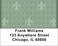 Fleur de Lis Pattern Address Labels | LBQBN-23