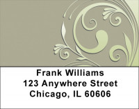 Raised Floral Abstracts Address Labels | LBQBN-32