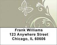 Raised Floral Abstracts Address Labels | LBQBN-32