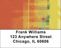 Geometric Web Address Labels | LBQBN-45