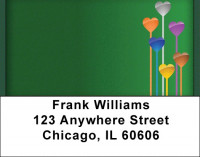 Hearts On Many Colors Address Labels | LBQBN-52