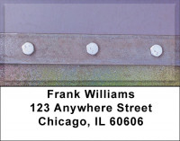 Abstract In Metals Address Labels | LBQBN-59