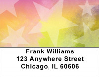 Rainbow Of Stars Address Labels | LBQBN-92