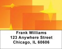 Star Points Address Labels | LBQBN-95