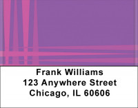 Floral And Stripes Address Labels | LBQBO-13